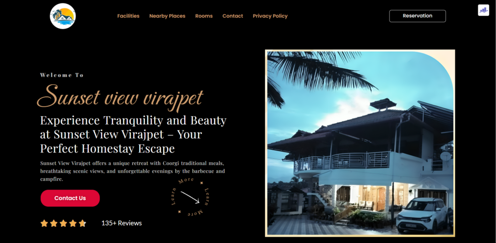 sunsetview homestay website